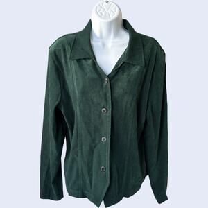 BRIGGS L Classic Button-Up Green Regular